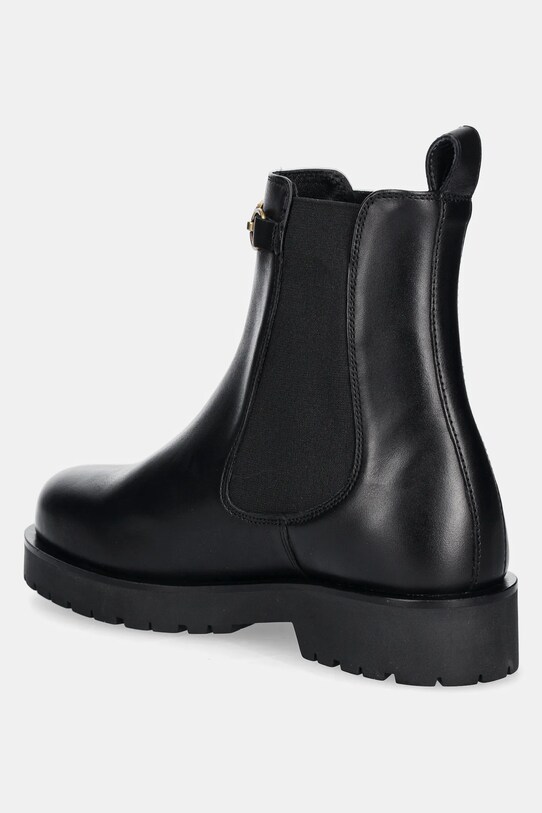 Obuwie Twinset sztyblety skórzane 242TGT168.00006 czarny
