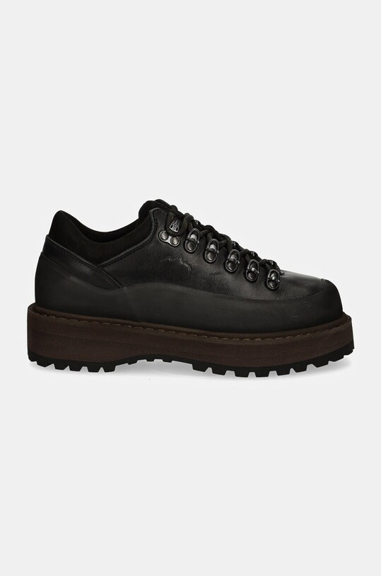 Diemme pantofi din nubuc Cornaro Due Gomma DI24FWCOW.F04L007BLK negru AW24