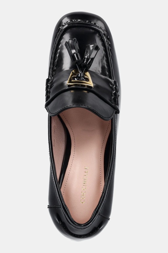 Coccinelle pantofi de piele negru E4.PF2.13.02.01.001