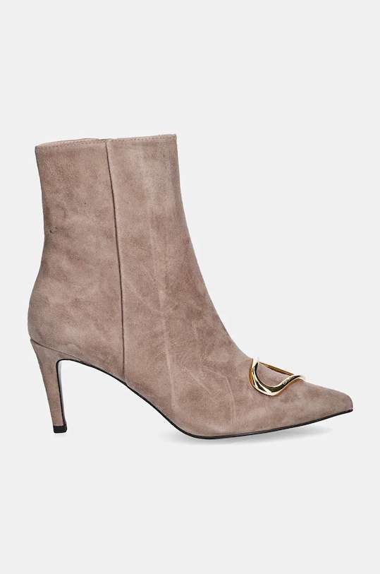 Coccinelle cizme din piele intoarsa E4.PSB.11.01.01.N59 maro AW24