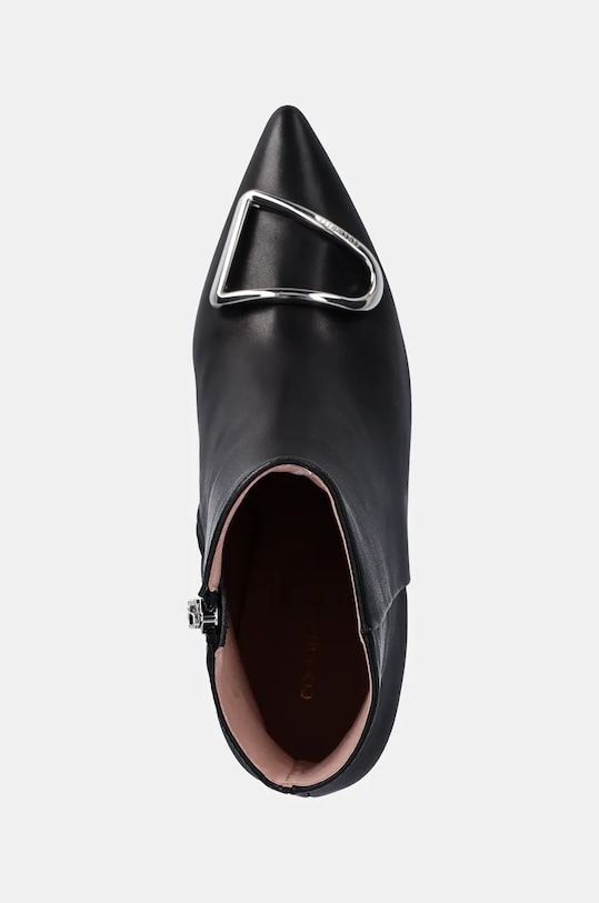 Kožené kotníkové boty Coccinelle černá E4.RDC.11.01.01.001