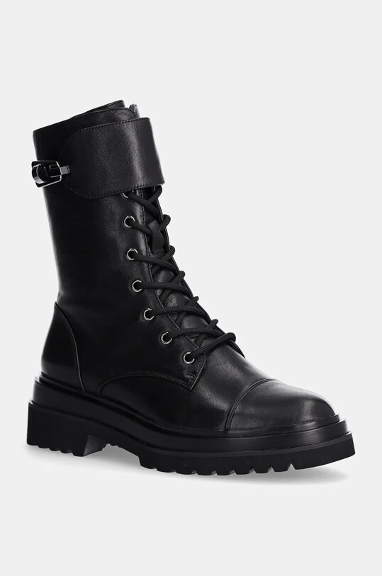 Боти Coccinelle гладка кожа черен E4.RJO.35.01.01.001