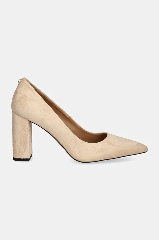 Замшеві туфлі BOSS Janet 50503640.270 бежевий AW24