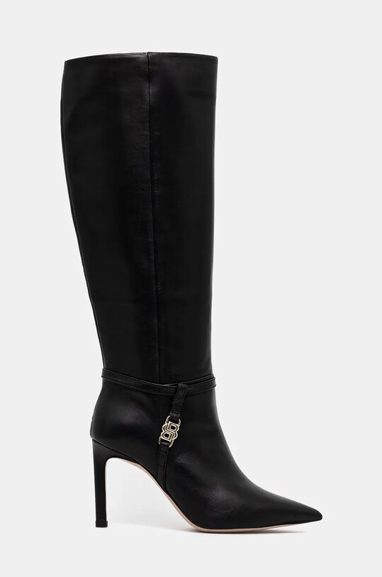 Кожени ботуши BOSS Janet 50529806.001 черен NC24