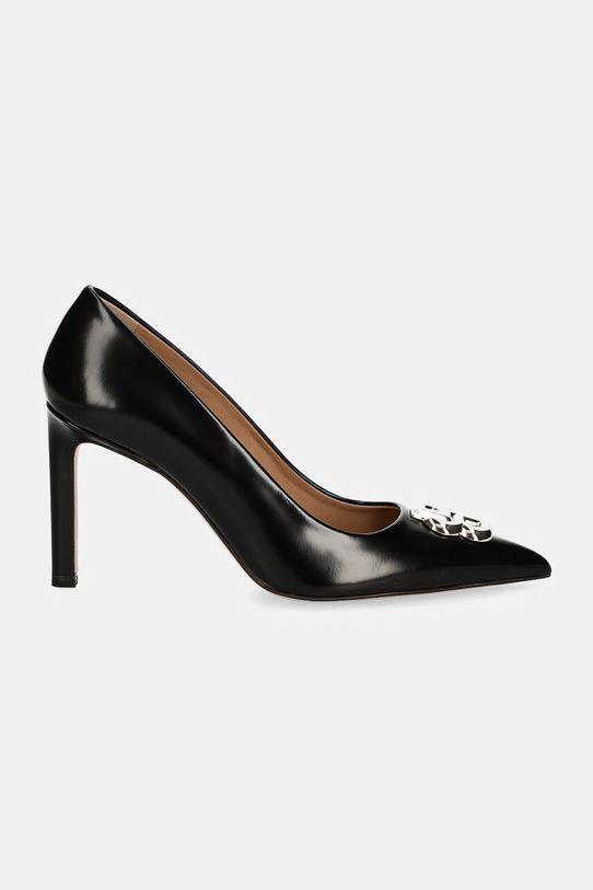 Kožne štikle BOSS Janet 50529820.001 crna AW24