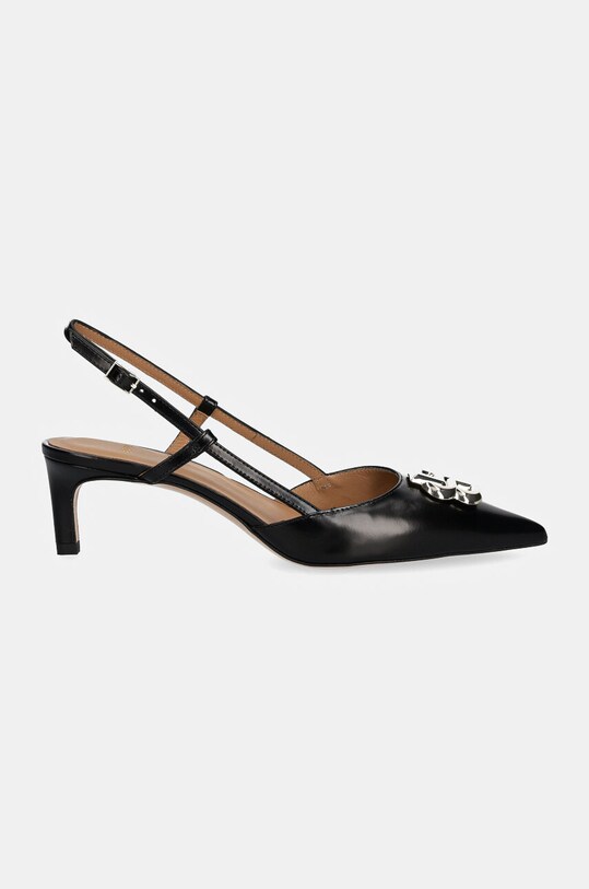 Kožené lodičky BOSS Janet 50529823.001 čierna AW24