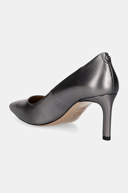 Obuwie BOSS szpilki skórzane Janet 50529831.042 srebrny