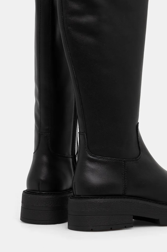 Kožené kozačky BOSS Rebby černá 50529754.005