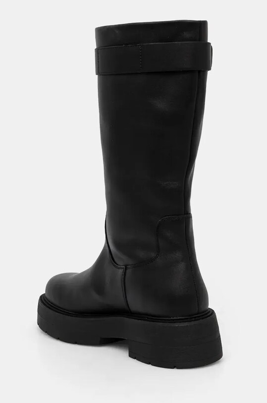 Obuwie BOSS kozaki skórzane Rebby 50529775.001 czarny