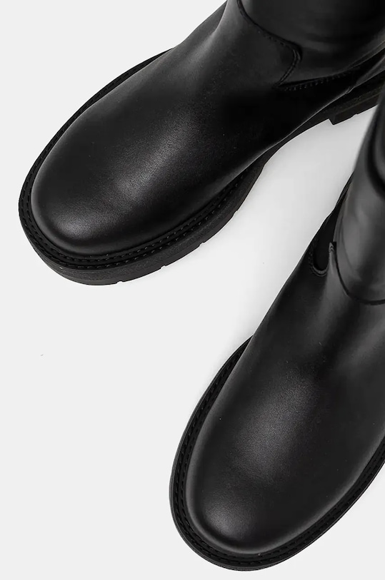 BOSS kozaki skórzane Rebby 50529775.001 czarny
