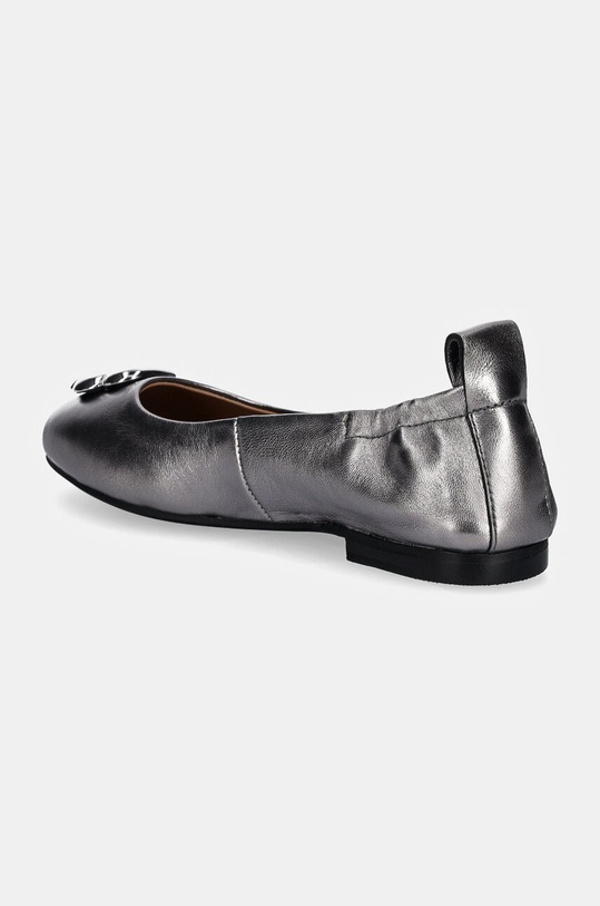 Încălțăminte BOSS balerini de piele Dasy 50529814.042 argintiu