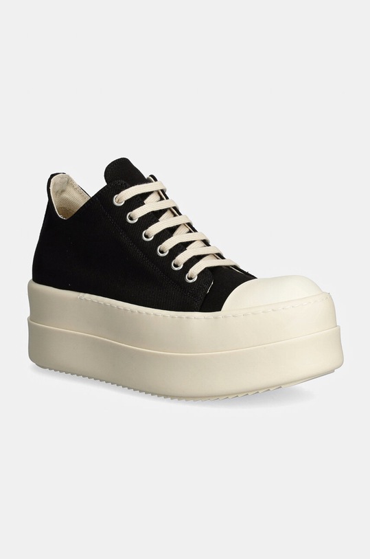 Rick Owens plimsolls Double Bumper textile black DS02D2832.DO