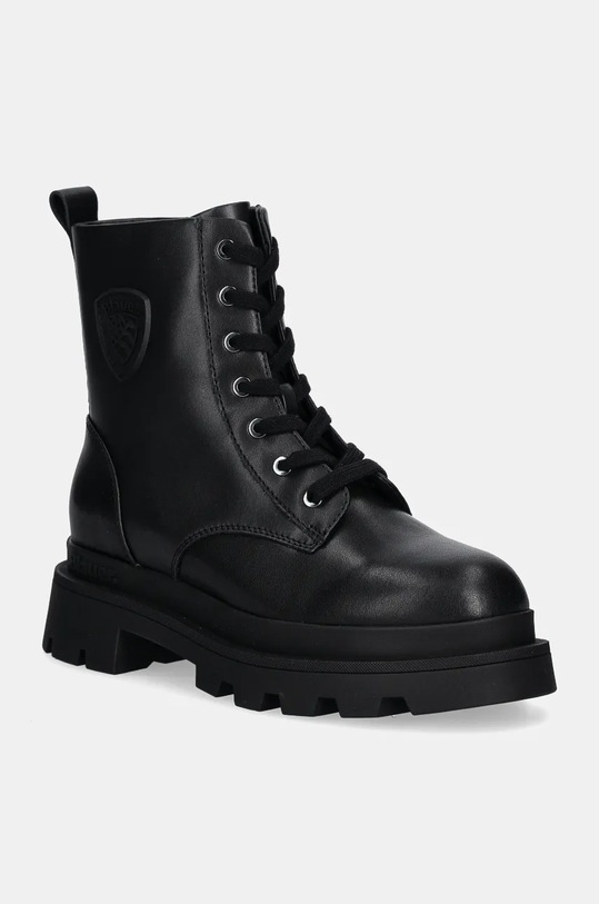 Replay Gmc41 Stivali Moto Uomo: Modello Biker In Pelle, Lacci, Tacco Alto, Stile Rockabilly E Streetwear, Colore Nero