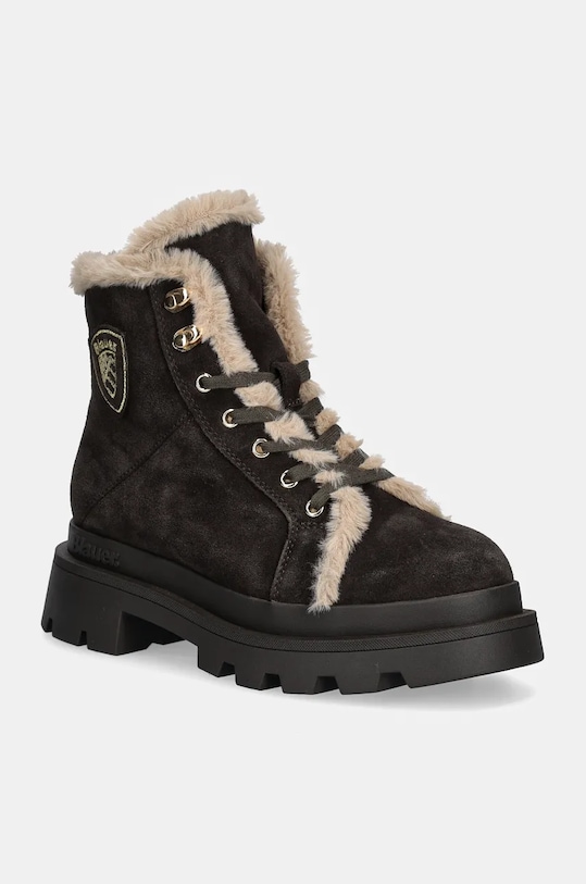 Blauer cizme din piele intoarsa KIMMEL usor izolat maro F4KIMMEL06.SUE