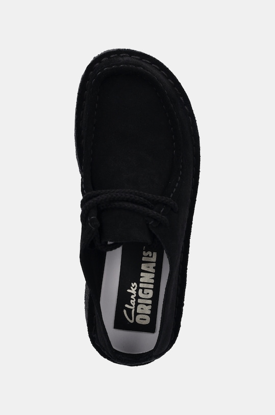 Σουέτ κλειστά παπούτσια Clarks Originals Desert Nomad μαύρο 26178086