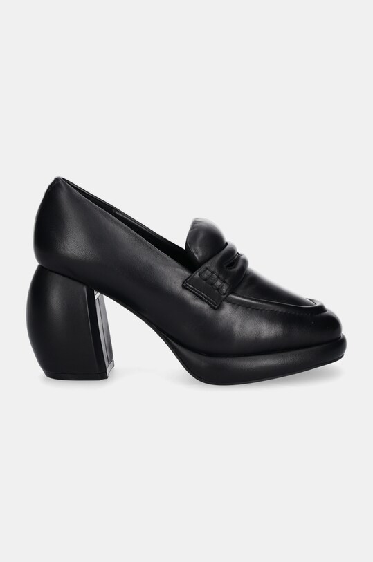 Clarks Originals czółenka skórzane CUR Loafer 1 26178343 czarny AW24