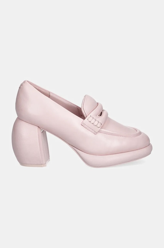 Кожени обувки с дебел ток Clarks Originals CUR Loafer 1 26180952 розов AW24