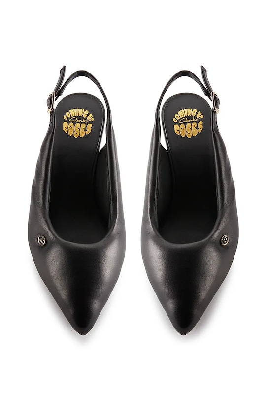 Clarks Originals tacchi in pelle CUR Sling 1 26180966 nero