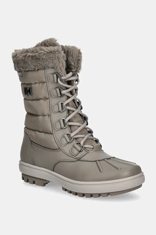 Helly Hansen śniegowce AURORA imitacja skóry licowej zielony 11982