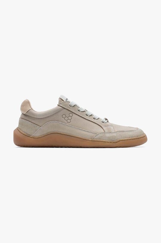 Шкіряні кросівки Vivobarefoot GOBI SNEAKER PREMIUM LEATHER Planet friendly бежевий 203435