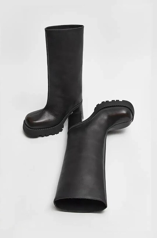 Miista ghete de piele Steffi negru E8.3814