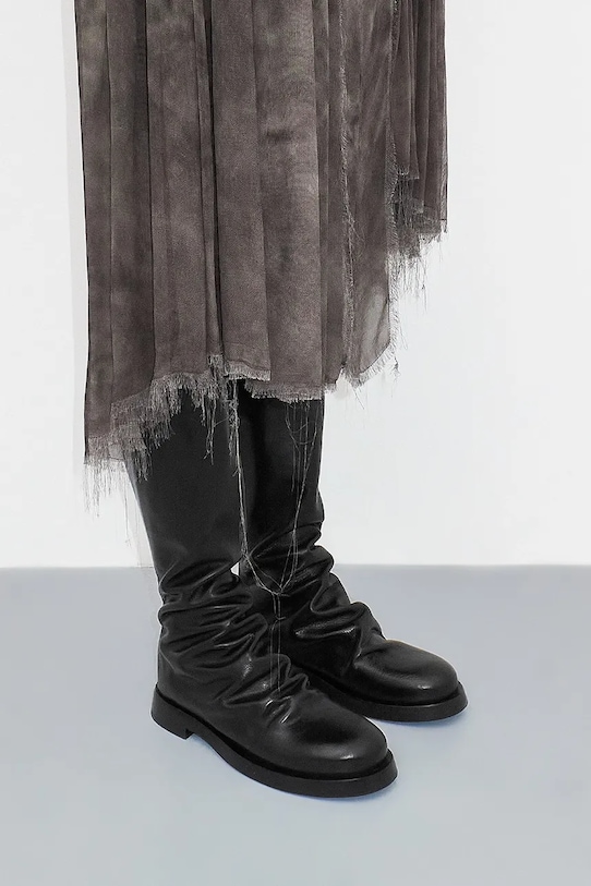 Δερμάτινες μπότες Miista Ebba MI.5599 μαύρο AW24