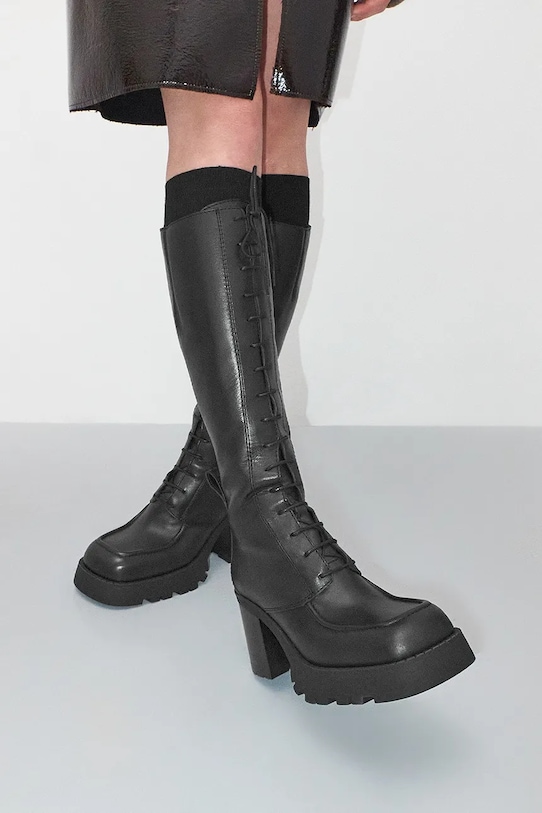 Παπούτσια Δερμάτινες μπότες Miista Grit E8.3799 μαύρο