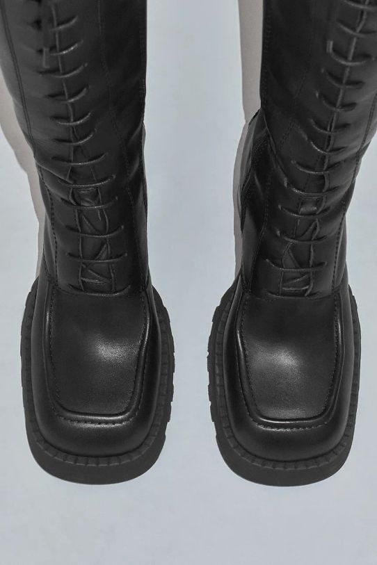 Miista ghete de piele Grit negru E8.3799