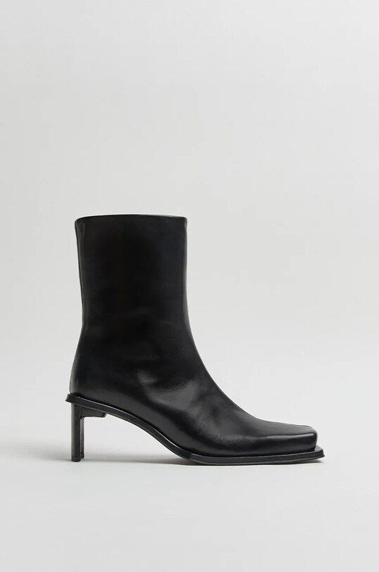 Miista cizme de piele Brenda 5-8 cm negru MI.3429