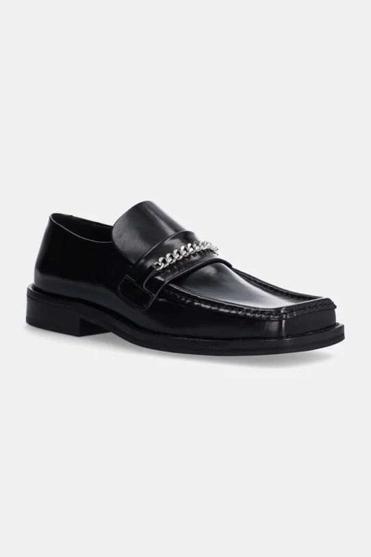 Martine Rose leather loafers Square Toe Loafer flat black 1026LP11001W