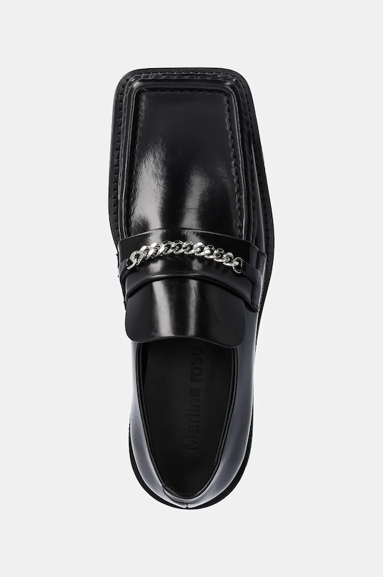 Кожаные мокасины Martine Rose Square Toe Loafer чёрный 1026LP11001W