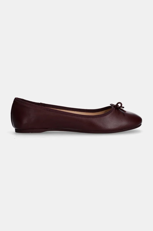 Kožené baleríny Coach Abigail CS066.MER burgundské AW24