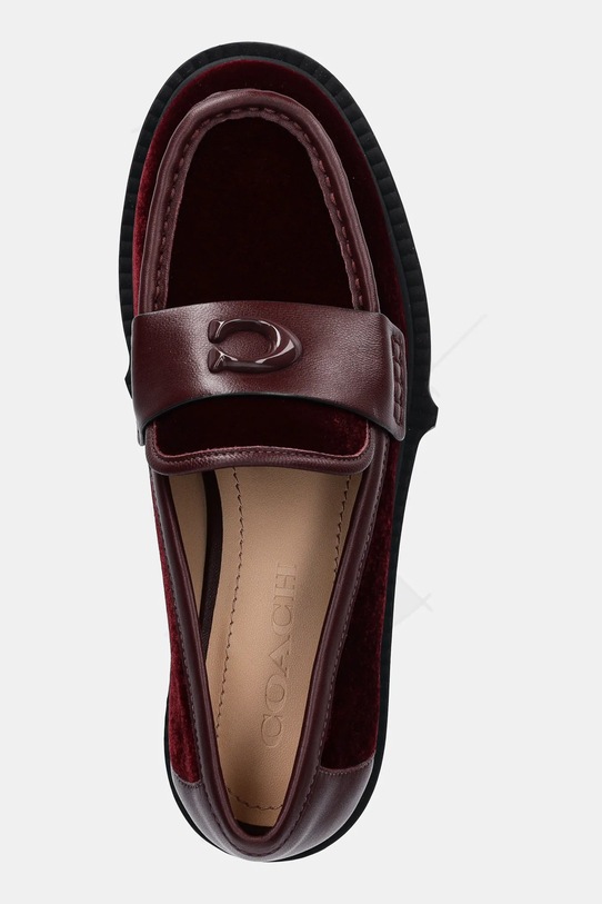 Мокасини Coach Leah Velvet бордо CX029.MER