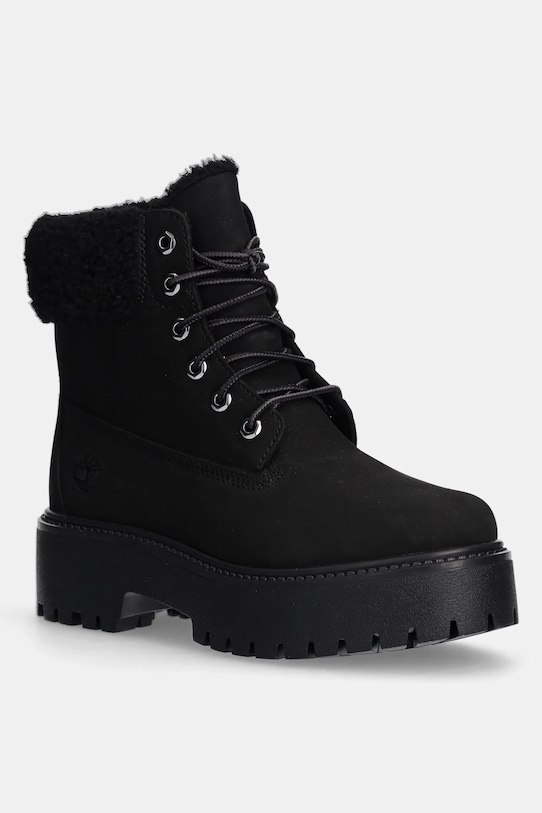 Členkové topánky Timberland Stone Street textilný čierna TB0A2PU6W051
