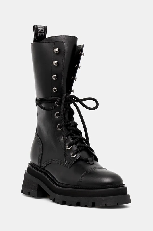 Кожени кубинки ZADIG&VOLTAIRE Ride гладка кожа черен SWCT00807