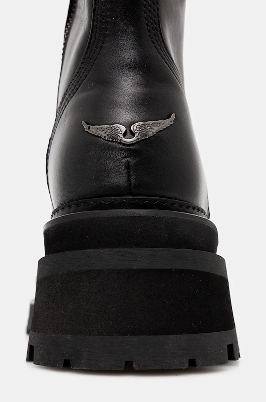 Обувки Кожени кубинки ZADIG&VOLTAIRE Ride SWCT00807 черен