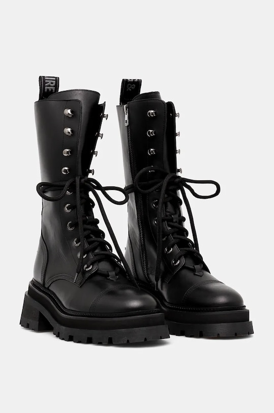 Кожени кубинки ZADIG&VOLTAIRE Ride черен SWCT00807