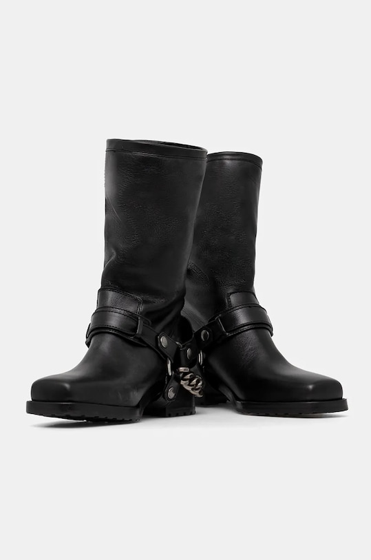 Obuwie ZADIG&VOLTAIRE botki skórzane Igata Boots SWCT00865 czarny