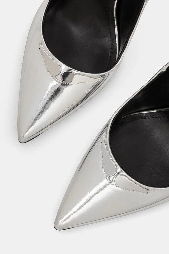 Шкіряні туфлі ZADIG&VOLTAIRE Perfect срібний SWCT00869
