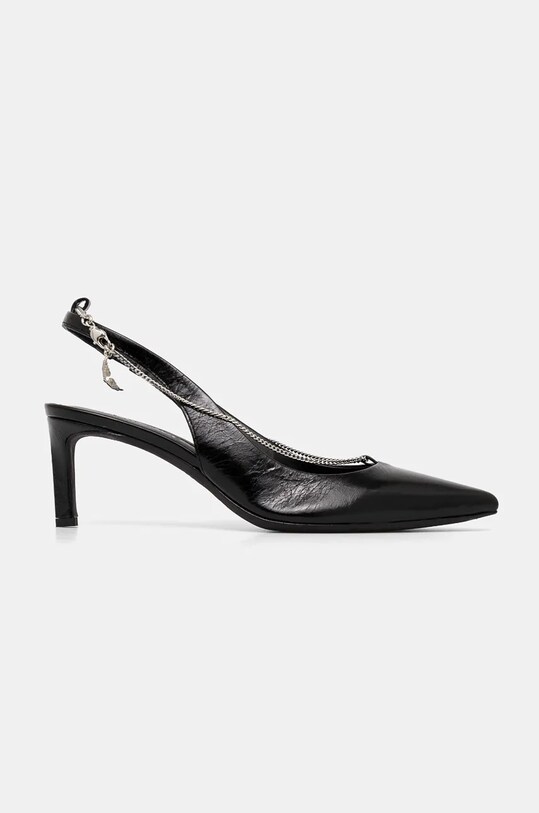Шкіряні туфлі ZADIG&VOLTAIRE First Night SWCT00874 чорний AW24