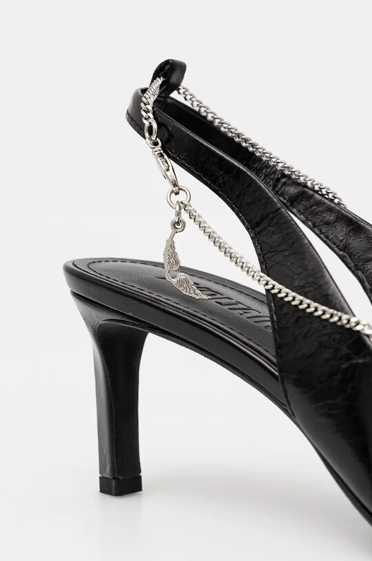 Шкіряні туфлі ZADIG&VOLTAIRE First Night чорний SWCT00874