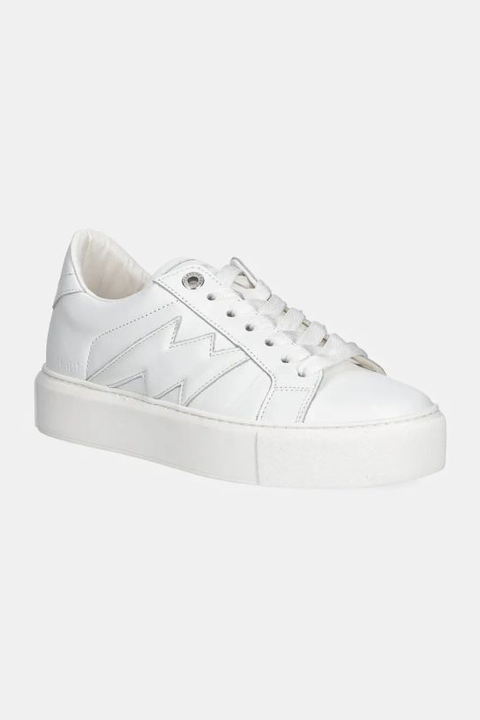 ZADIG&VOLTAIRE sneakersy skórzane La Flash płaska biały SWSN00426