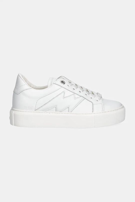 ZADIG&VOLTAIRE sneakersy skórzane La Flash SWSN00426 biały AW24