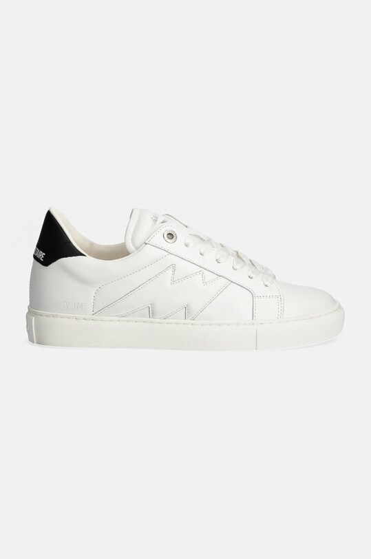Кожаные кроссовки ZADIG&VOLTAIRE La Flash SWSN00478 белый AW24