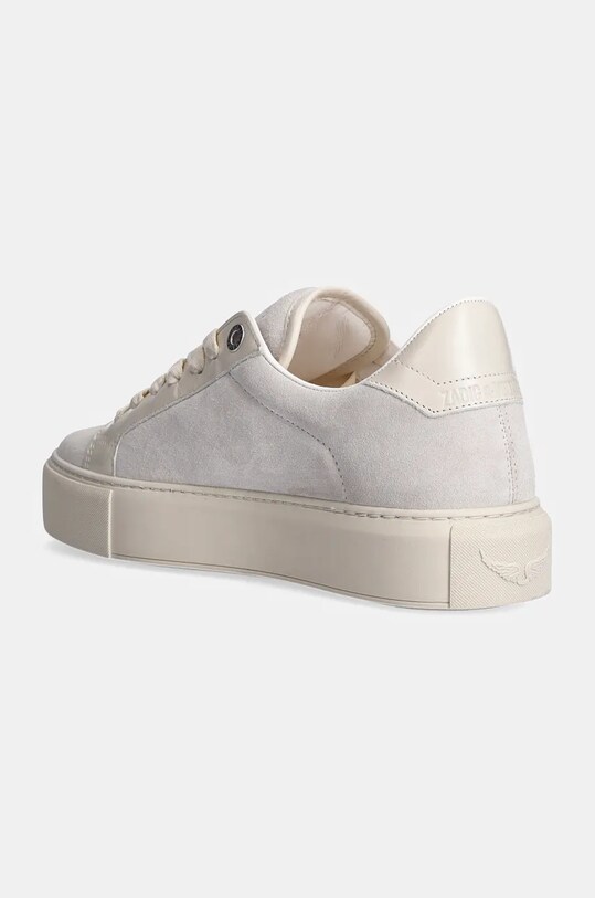 Obuwie ZADIG&VOLTAIRE sneakersy zamszowe La Flash SWSN00488 beżowy