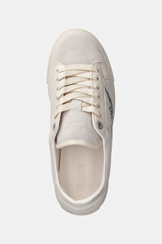 ZADIG&VOLTAIRE sneakersy zamszowe La Flash beżowy SWSN00488