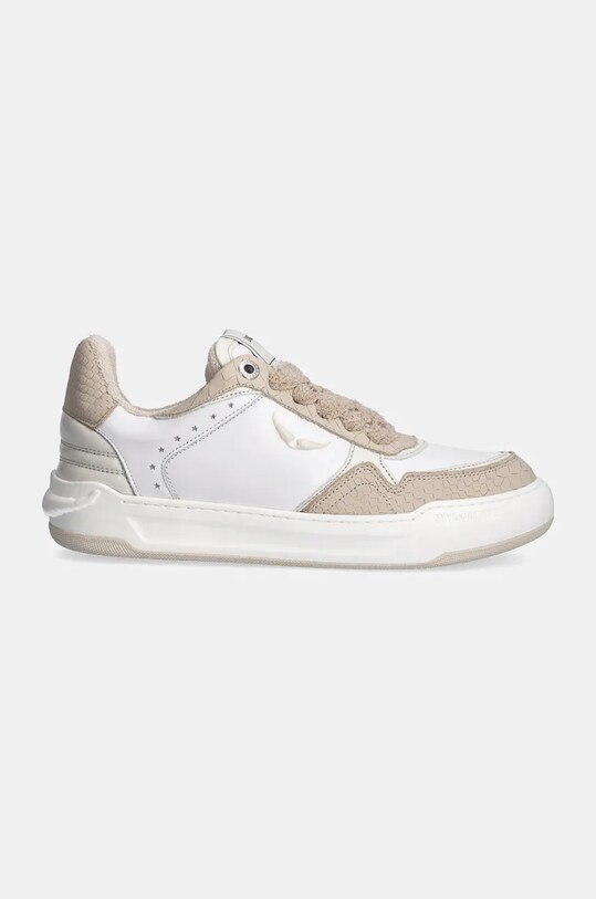 Кожаные кроссовки ZADIG&VOLTAIRE Wings SWSN00523 белый AW24