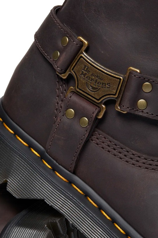 Obuwie Dr. Martens kozaki skórzane Anistone Hi DM31901201 brązowy