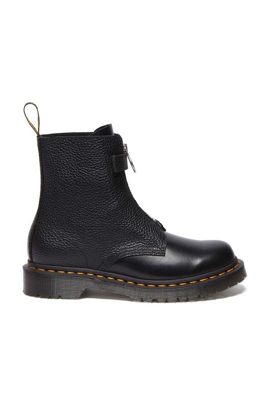 Δερμάτινες μπότες Dr. Martens 1460 Pascal Frnt Zip φλατ μαύρο DM32054001