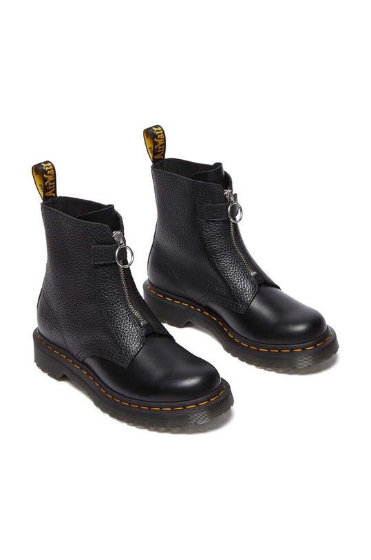 Dr. Martens cizme de piele 1460 Pascal Frnt Zip DM32054001 negru AW24